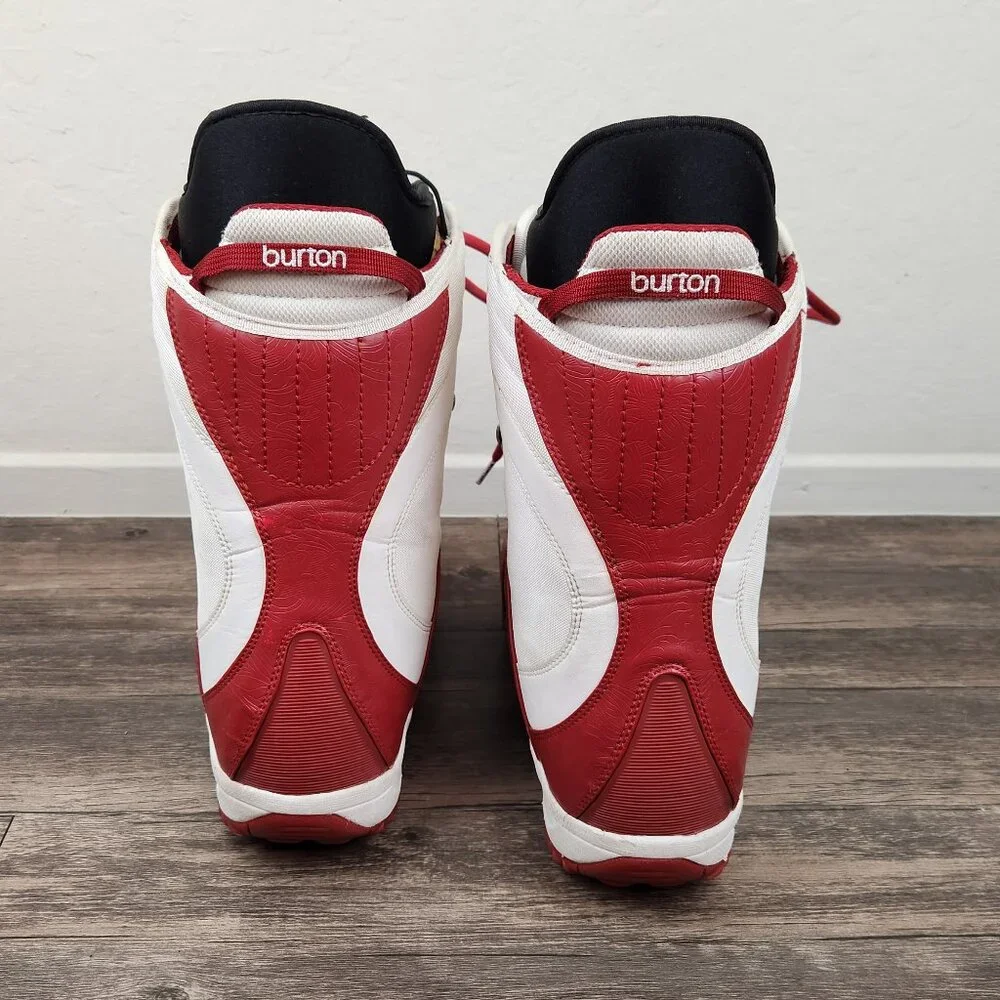 Burton Women's Freestyle Snowboard Boots Red White sz 10